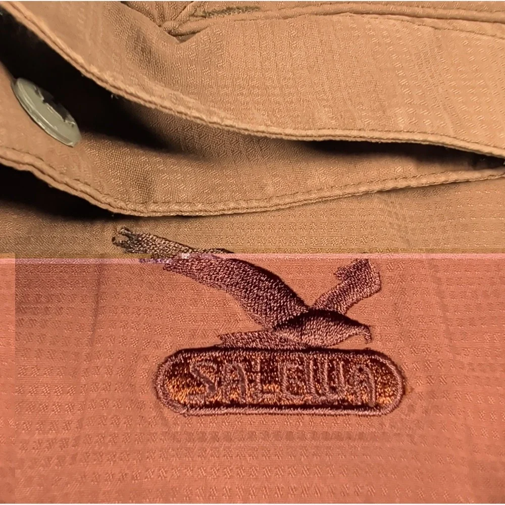 Vtg 90s Waterproof Jacket Mens Salewa Powertex Size XL Brown Full Zip Gorpcore